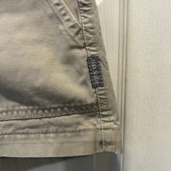 Vintage Silver 100% Cotton‎ Khaki Shorts Size 28 Made In Canada Y2k - Picture 2 of 8